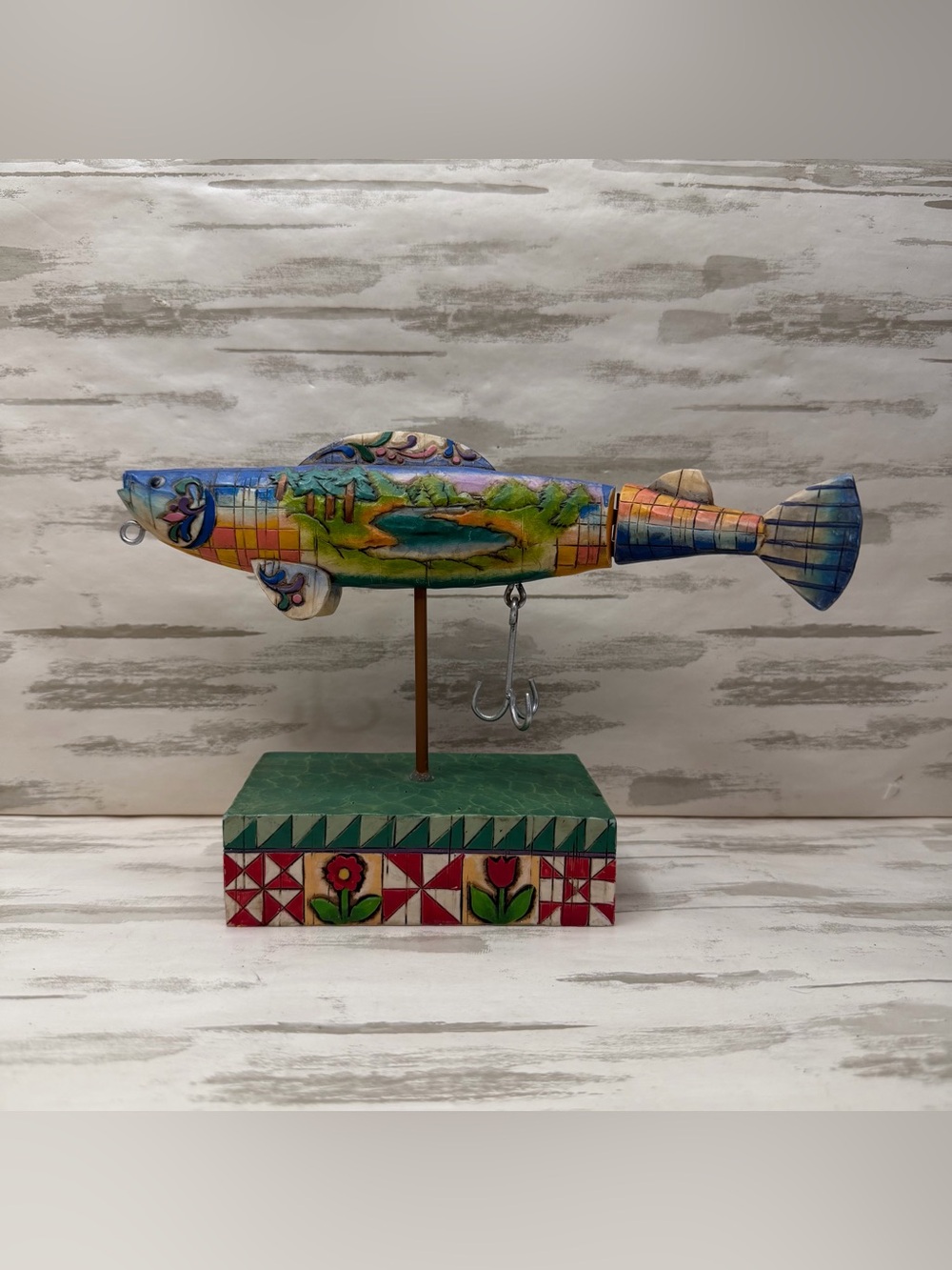 Jim Shore Heartwood Creek 2005 "The Lure Of  The Great Outdoors" 4003518 Fishing
